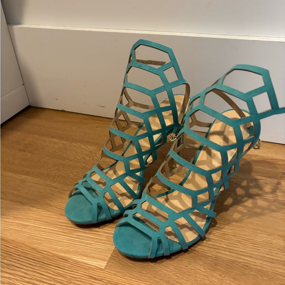 Teal Strappy Women's Sandals